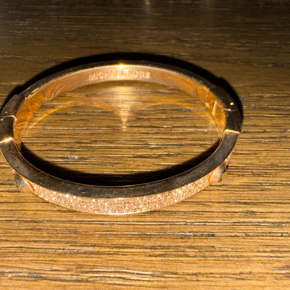 Michael Kors Rose Gold Glitter Bangle